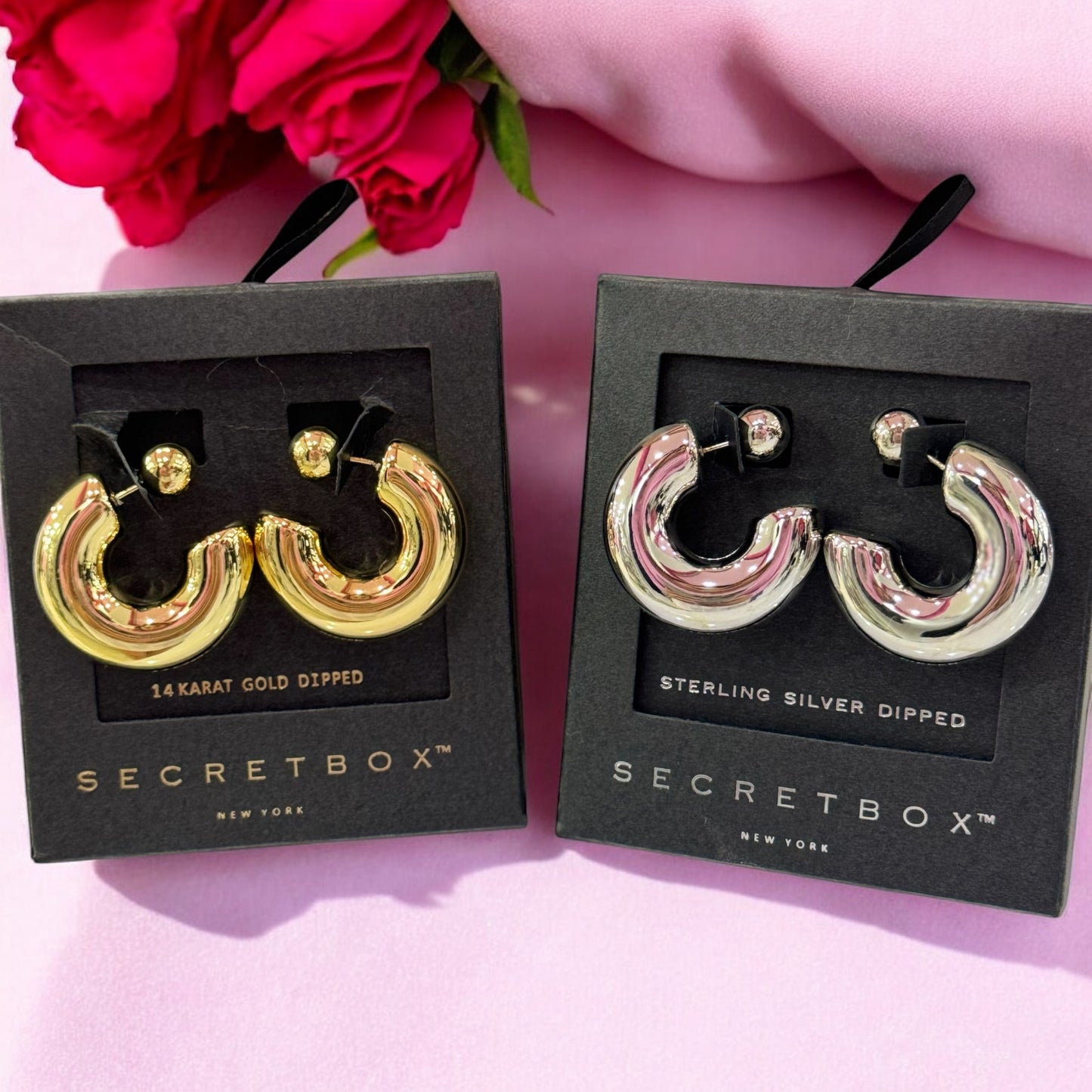 Secret box earrings