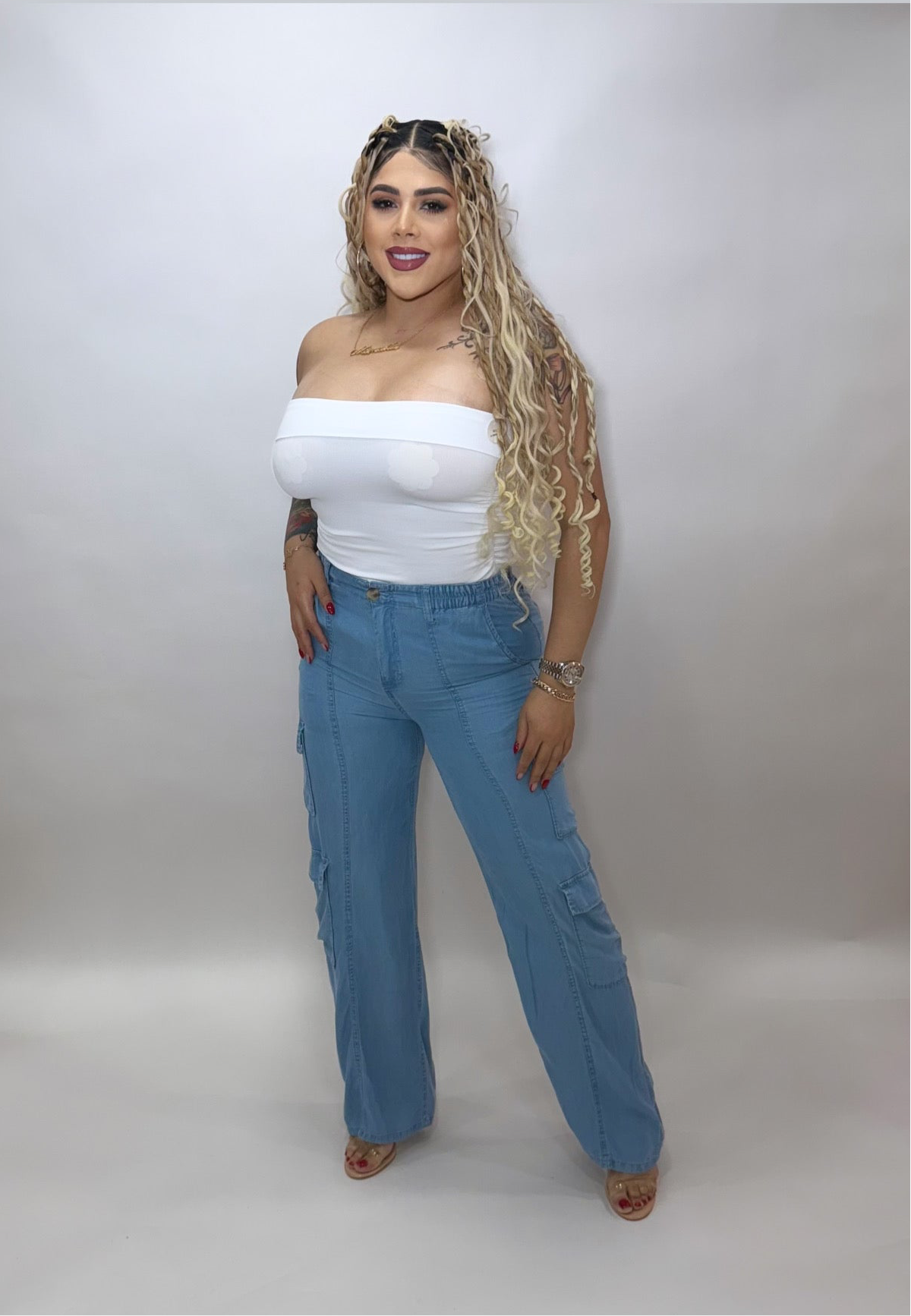 Tube bandage top Whithe
