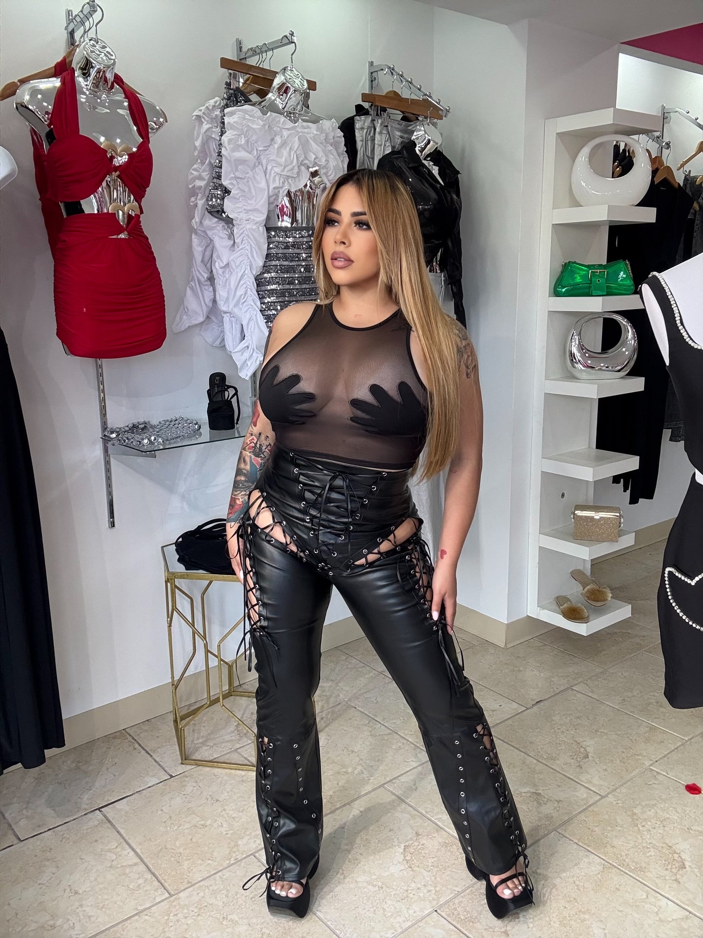 Rock leather Pant