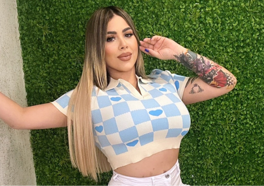 Love blue Top