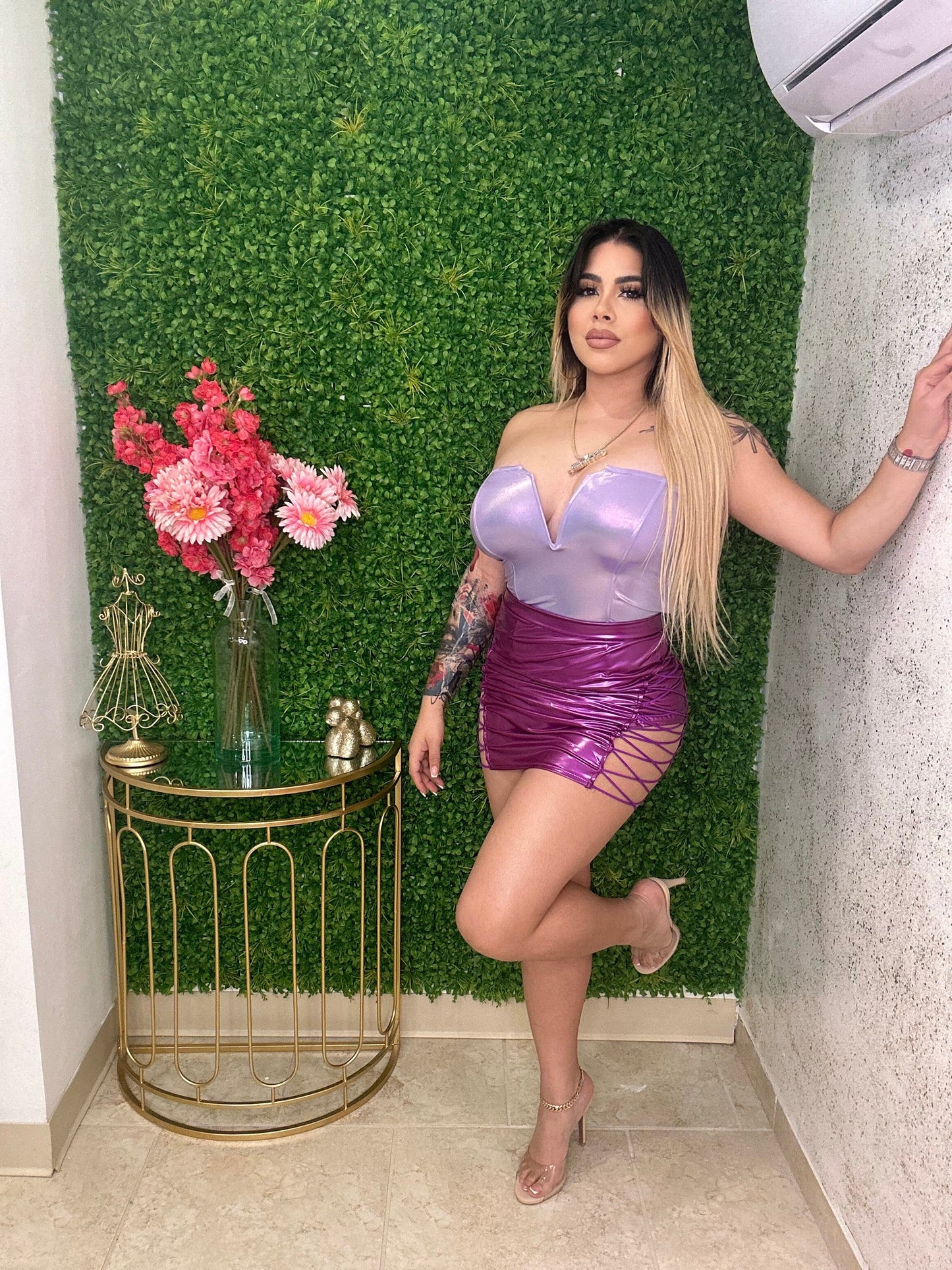 Metallic bodysuit
