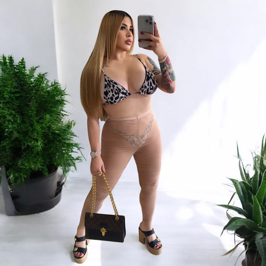 Animal print swimwear