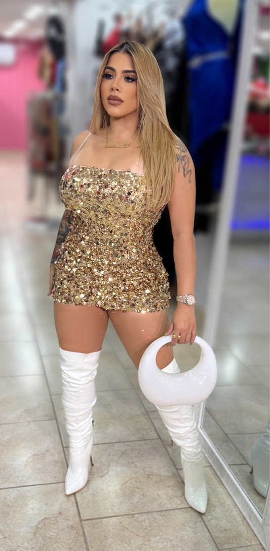 Glamour Gold Dress