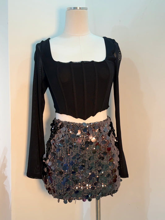 Mesh crop top